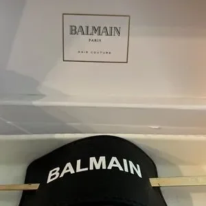 BALMAIN gold plated hair pin embossed leather Hair - Hair Barrette Gold Leather The Balmain Hair Barrette  main image 3